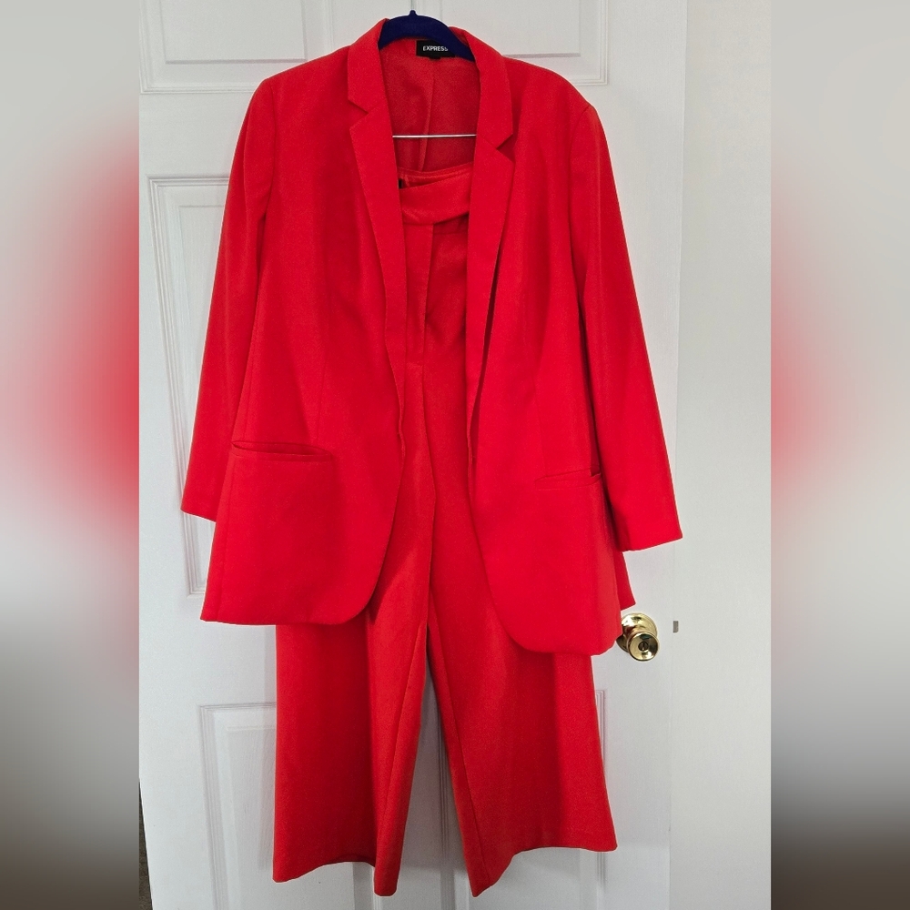 Express Bold Scarlet Pantsuit